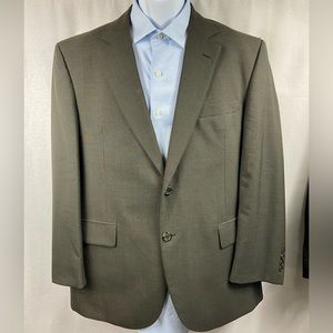 Jos A Banks Olive Men’s Wool Suit Size 42 Short